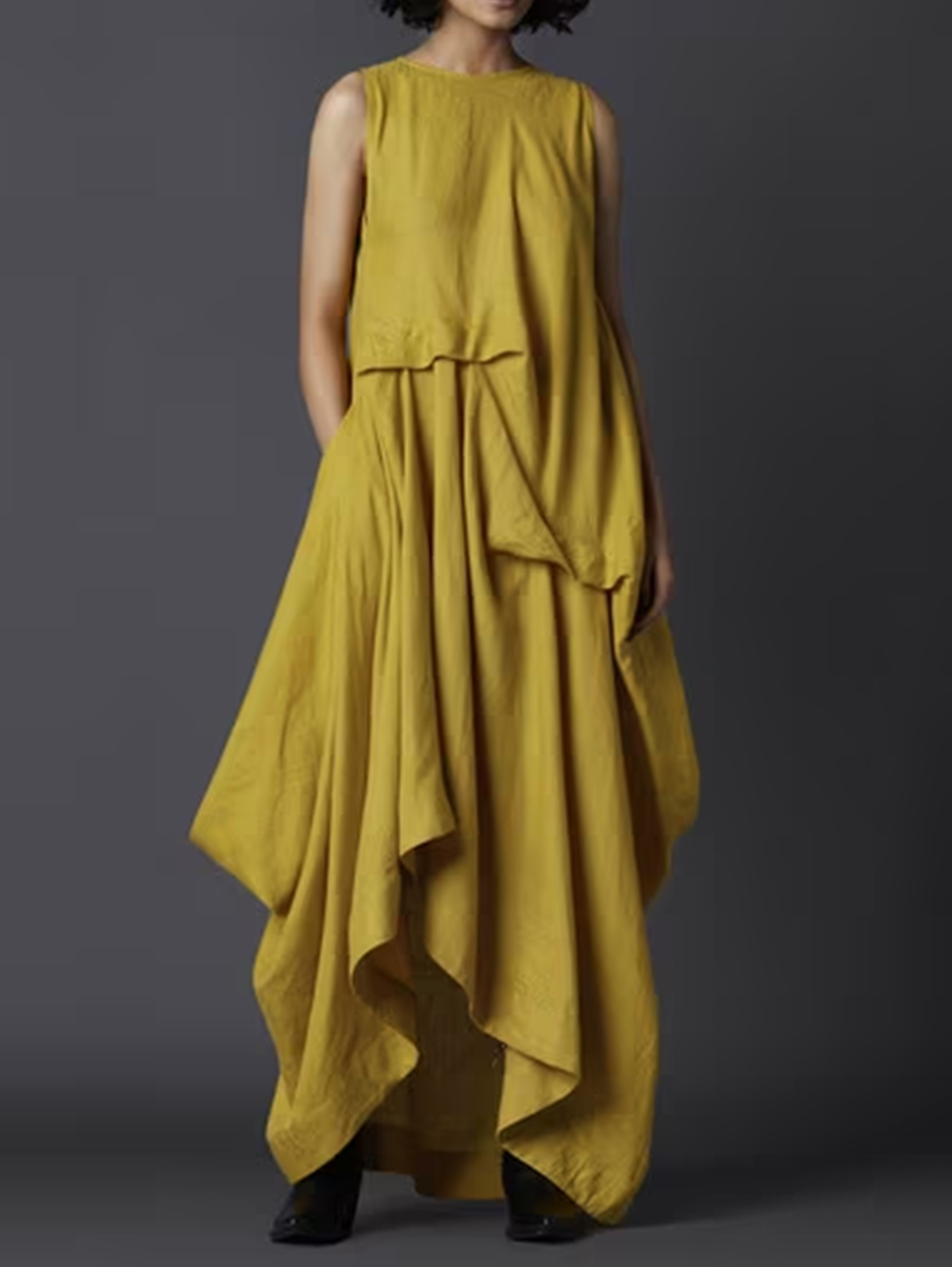 Summer Zara - Sommer Taschen Kleid Frauen Rundhals Mit