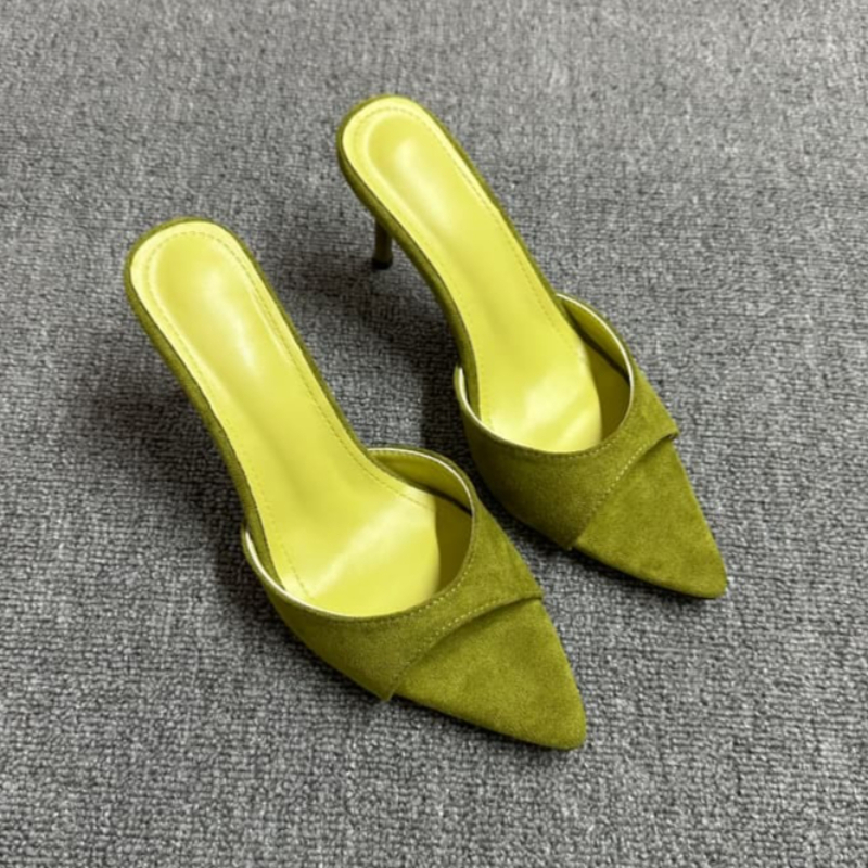 Summer Clothing Stores - Spitze Damen-Pantoletten Neuer Trend High Heels