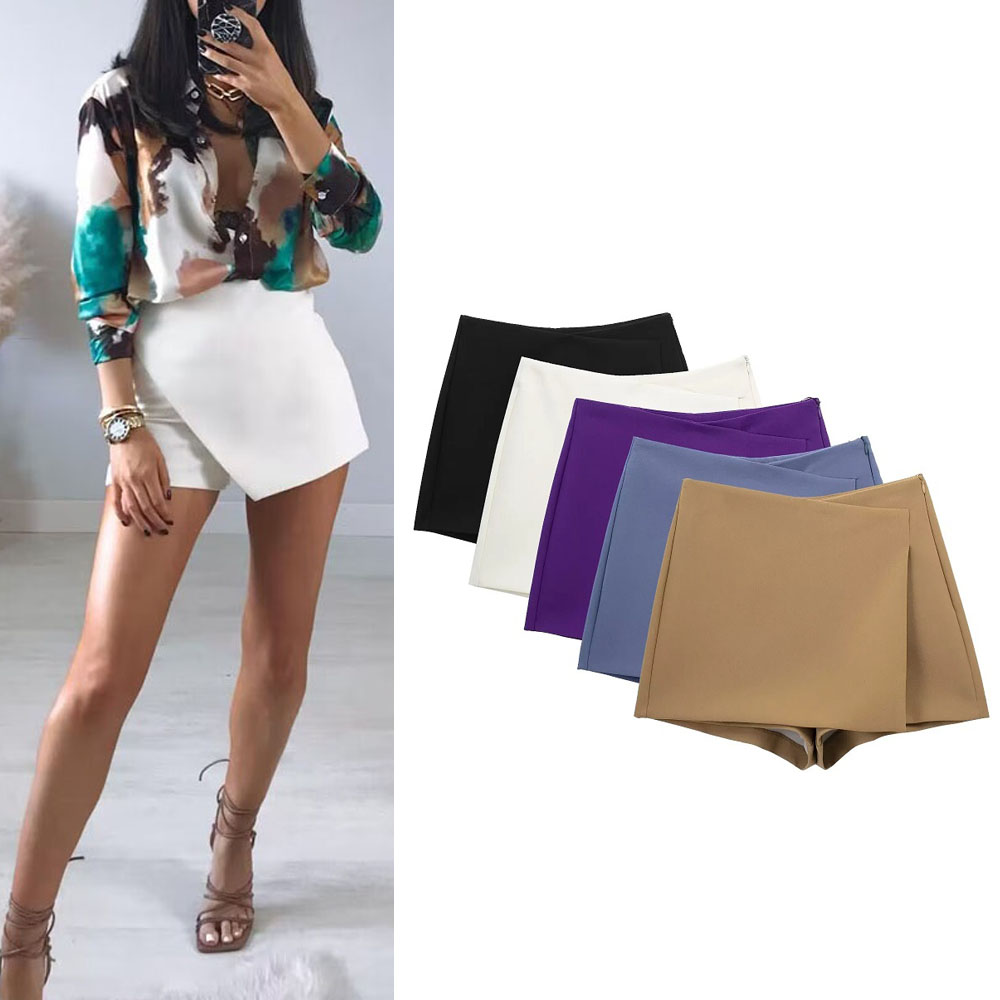 Summer Zara - MUJER Skort für Damen, hohe Taille,