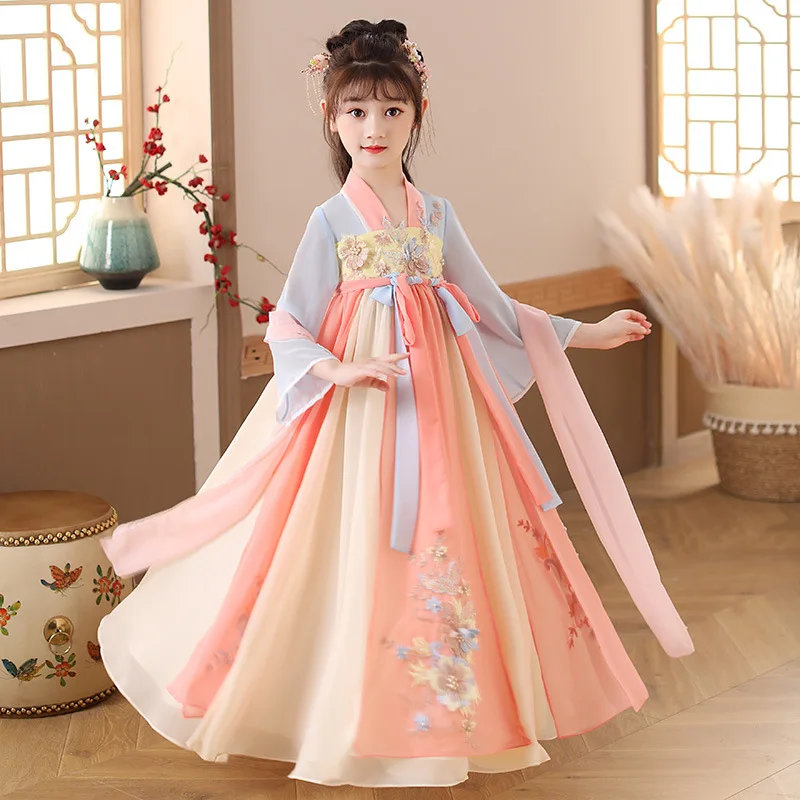Summer Clothing Baby Girl - Sommer Kinder Hanfu Kleider Prinzessinnen-Kostüm Kinder