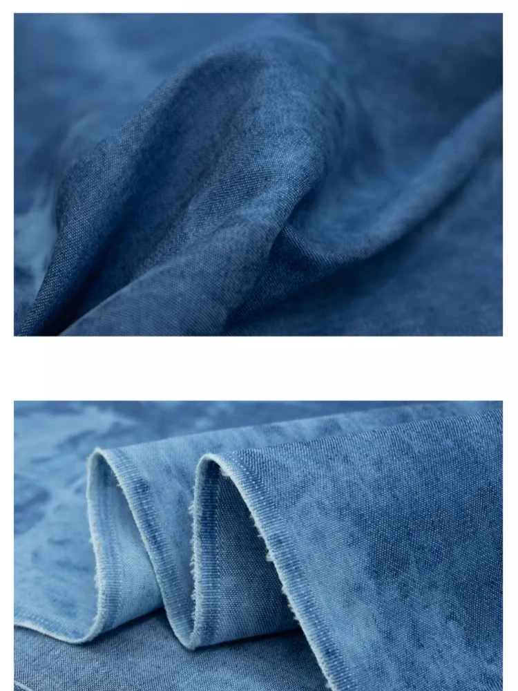 Gewaschener Denim-Stoff aus Re – Summer Clothing Wholesale Bewertung und Preis