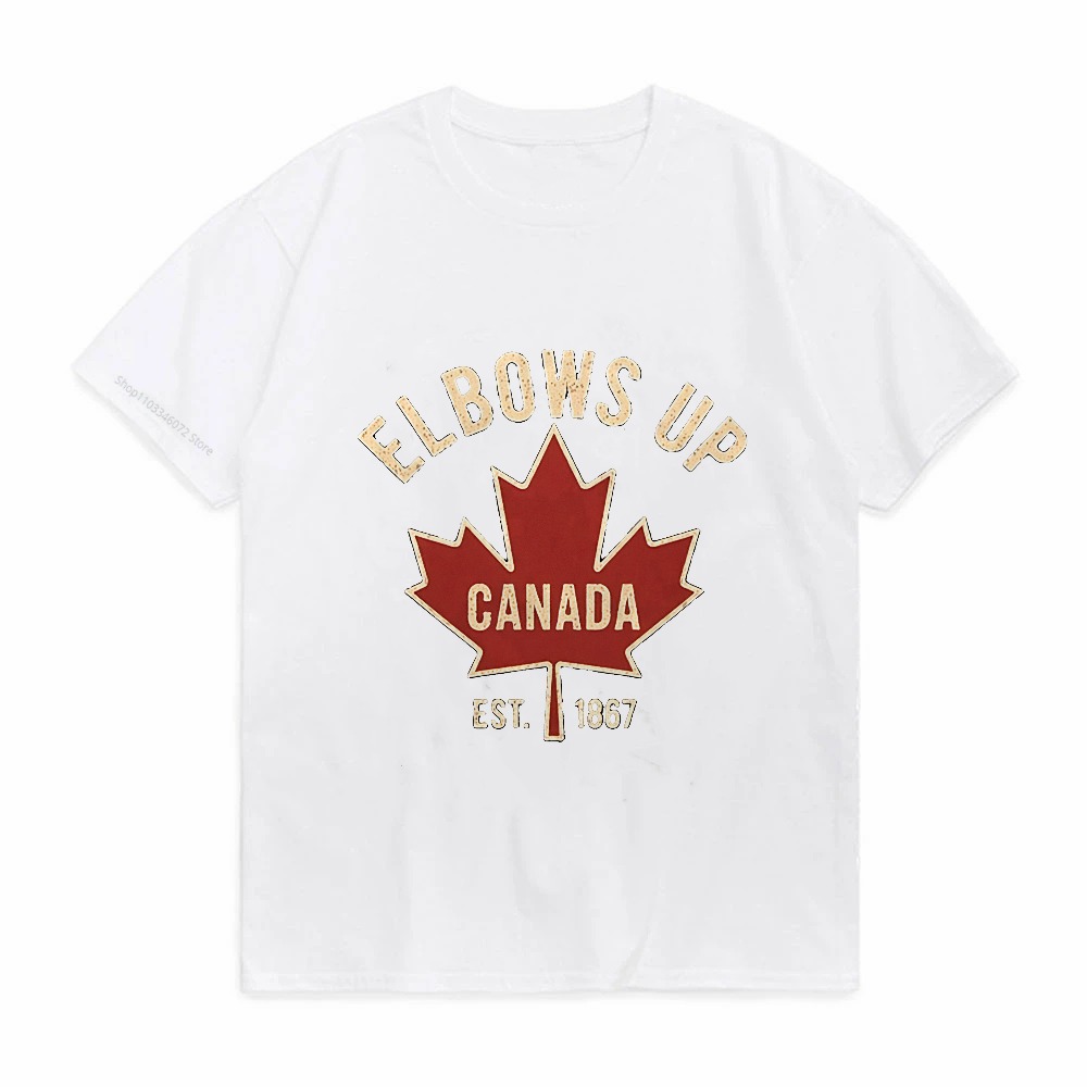 Elbows Up Canada T-Shirt für H – Summer Clothing Women Canada Bewertung und Preis